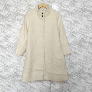 Kumiky Long Coat Wool Stand Collar A-line